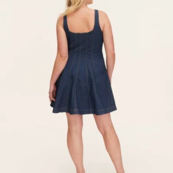 Denim Blue Midi Dress - Picture 2 of 4